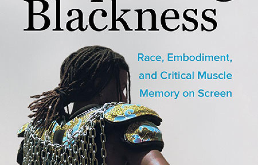 Cover of Sporting Blackness book featuring a Black football player