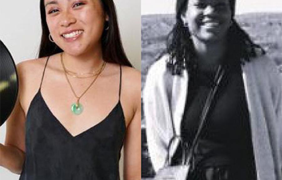On left, Paige Chung headshot. On right, Lauryn Jones headshot.