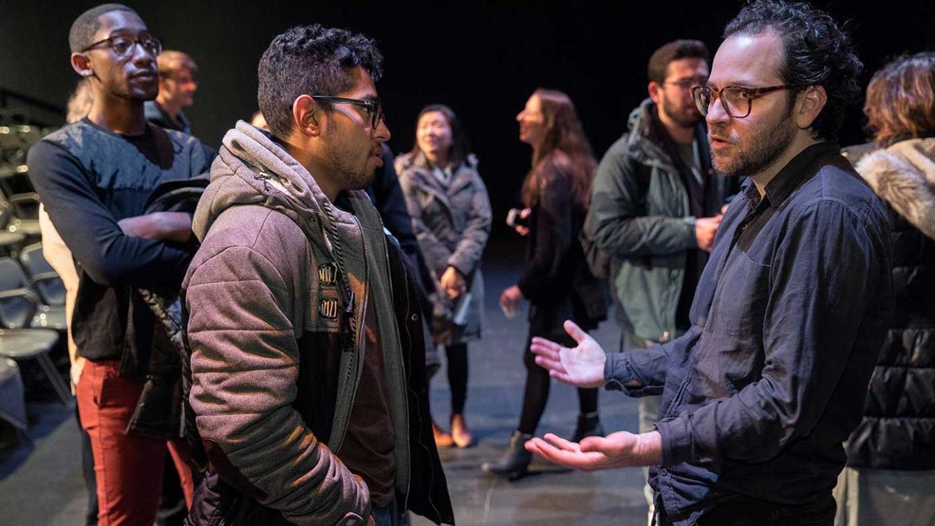 Sam Gold talks with PMA Students