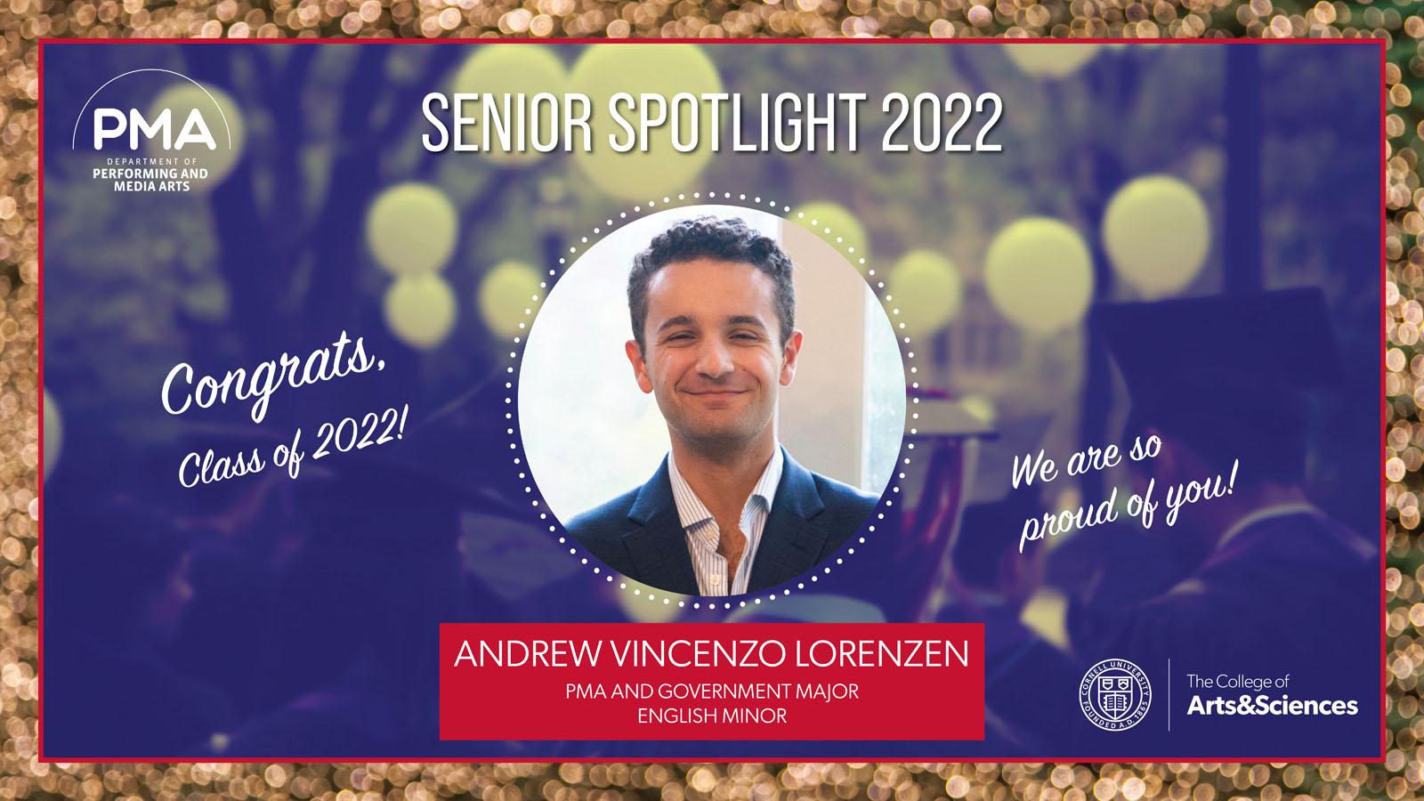 Photo of Graduate Spotlight 2022 Andrew Vincenzo Lorenzen