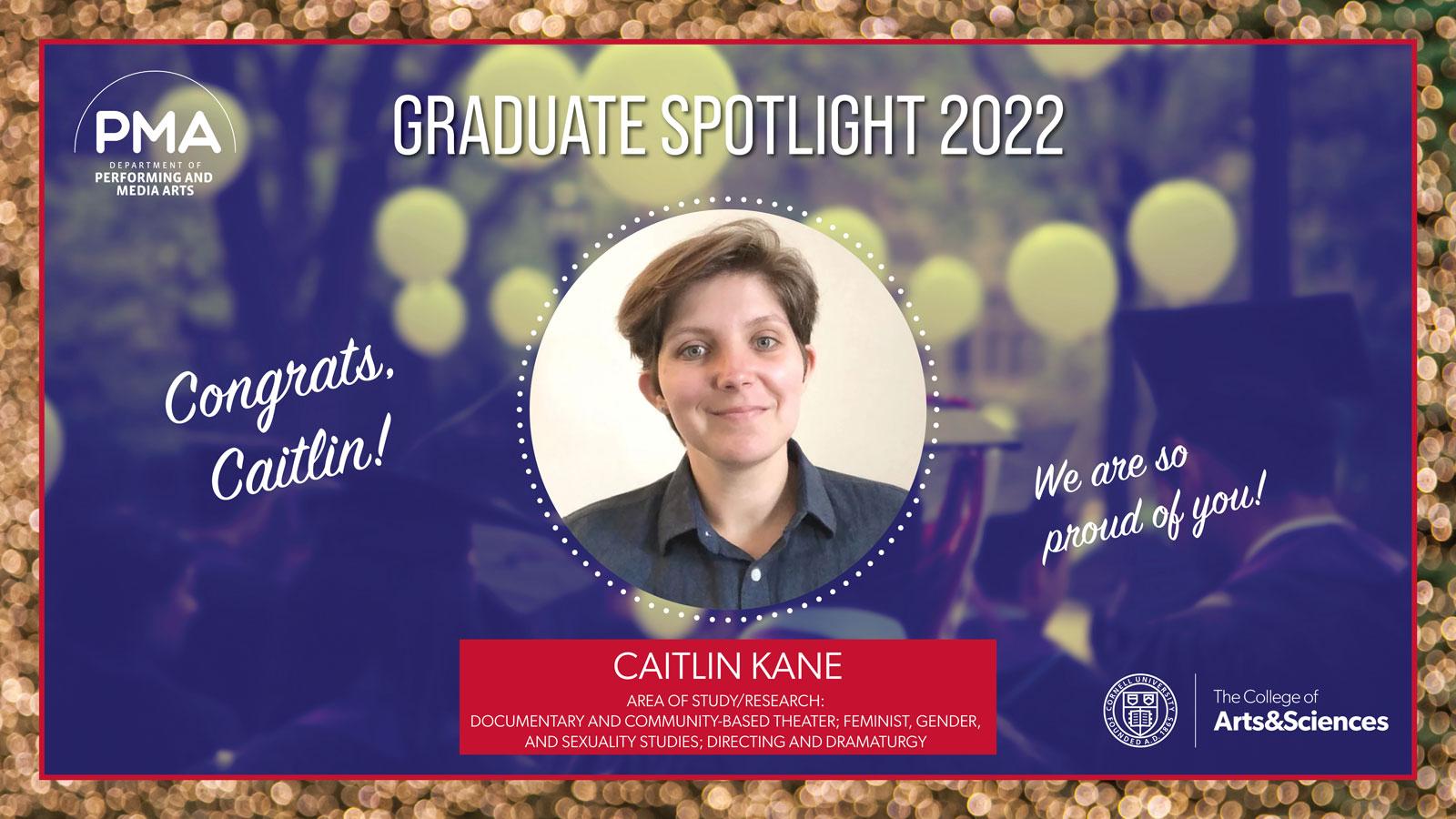 Photo of Graduate Spotlight 2022 Caitlin Kane