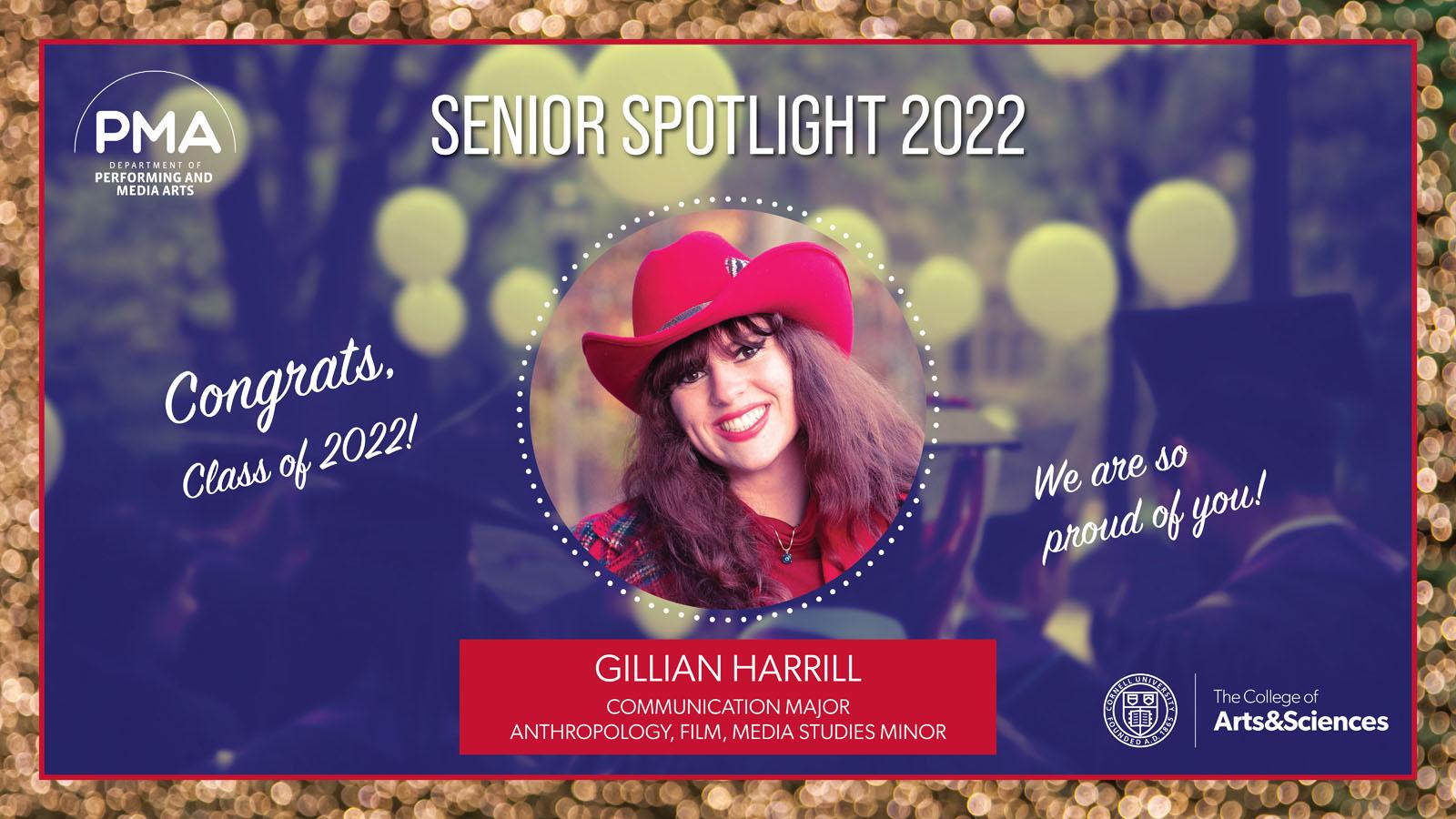 Photo of Graduate Spotlight 2022 Gillian Harrill