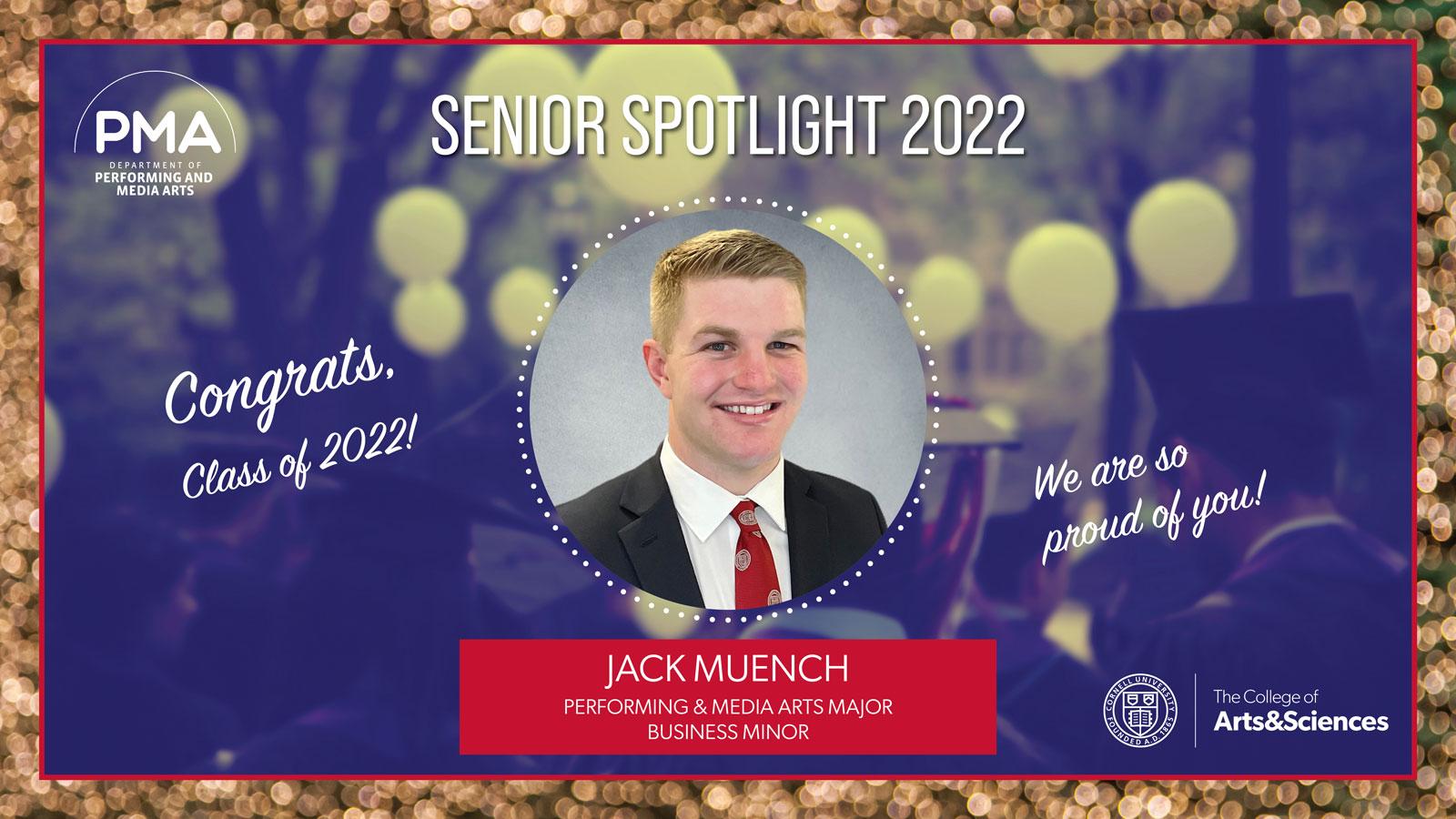 Photo of Graduate Spotlight 2022 Jack Muench