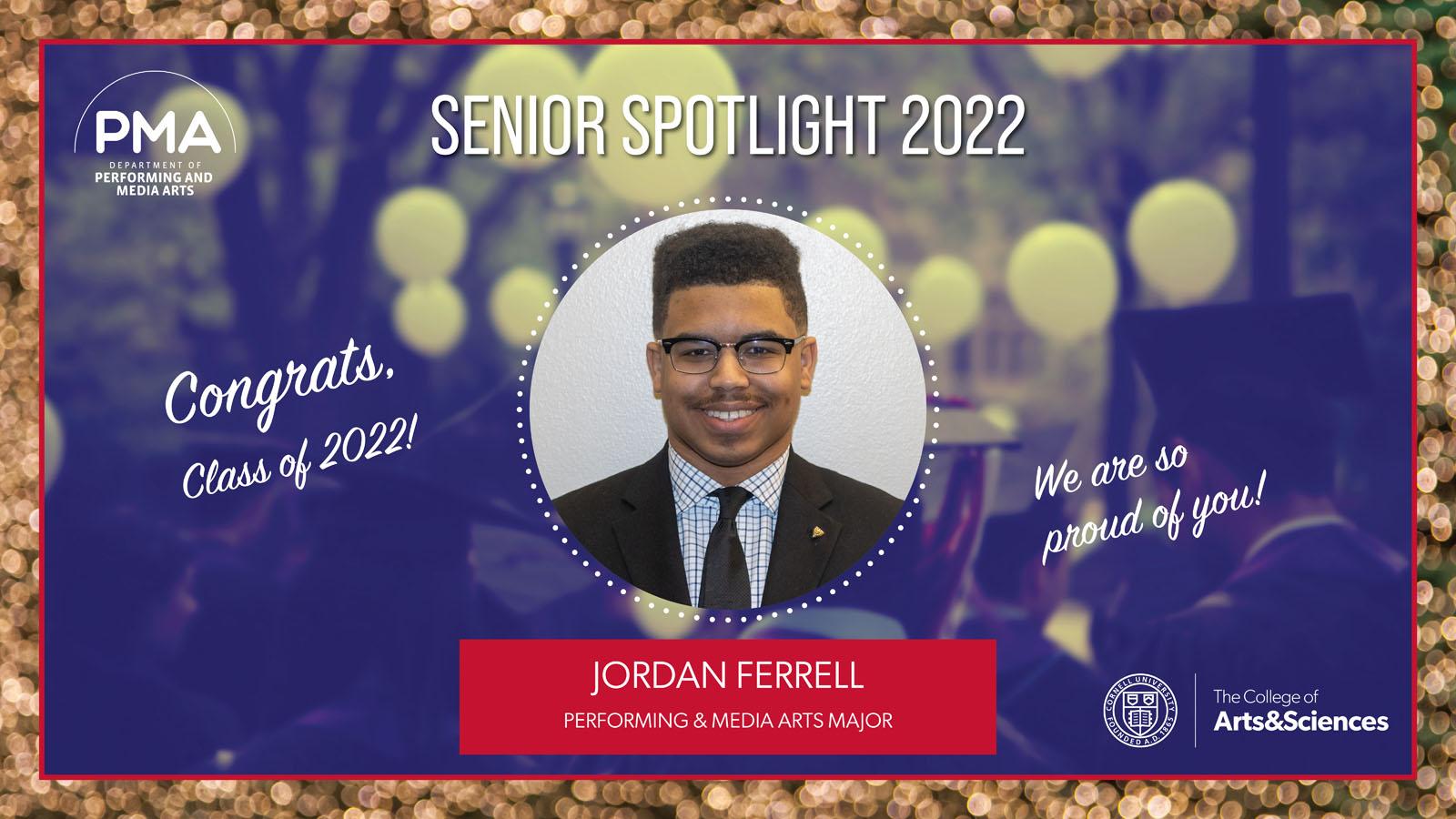 Photo of Graduate Spotlight 2022 Jordan Ferrell