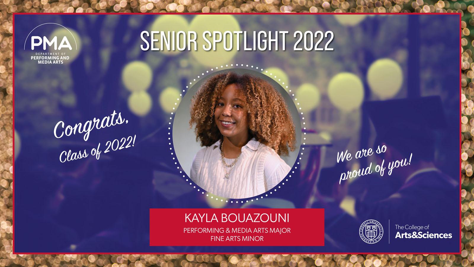 Photo of Graduate Spotlight 2022 Kayla Bouazouni