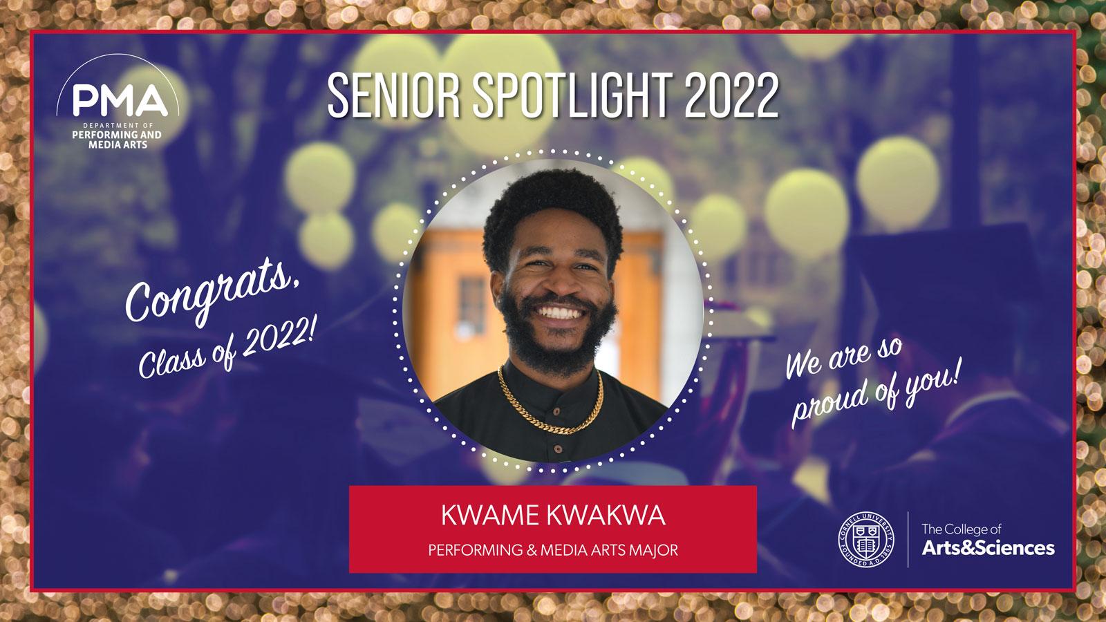 Photo of Graduate Spotlight 2022 Kwame Kwakwa