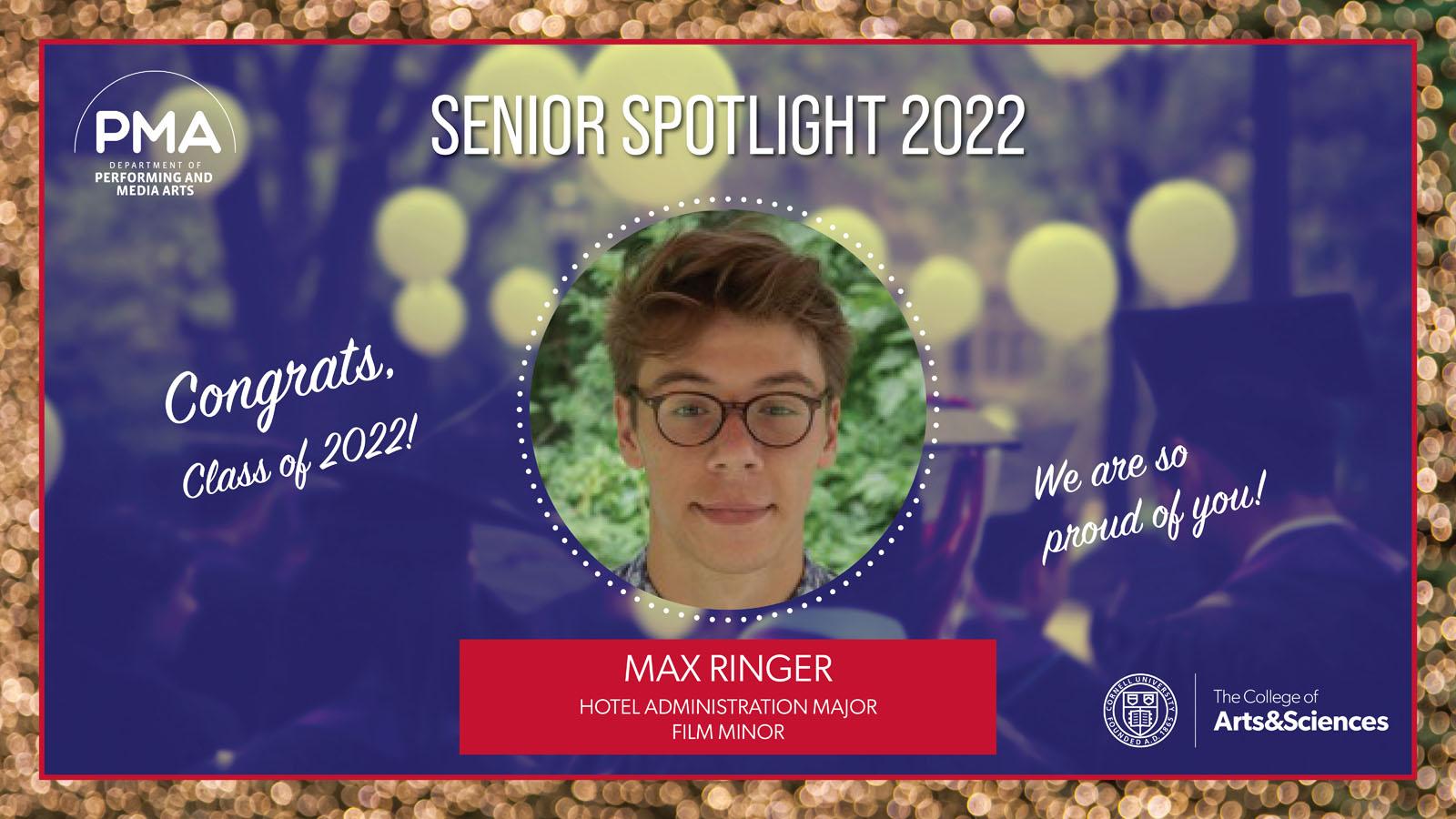 Photo of Graduate Spotlight 2022 Max Ringer