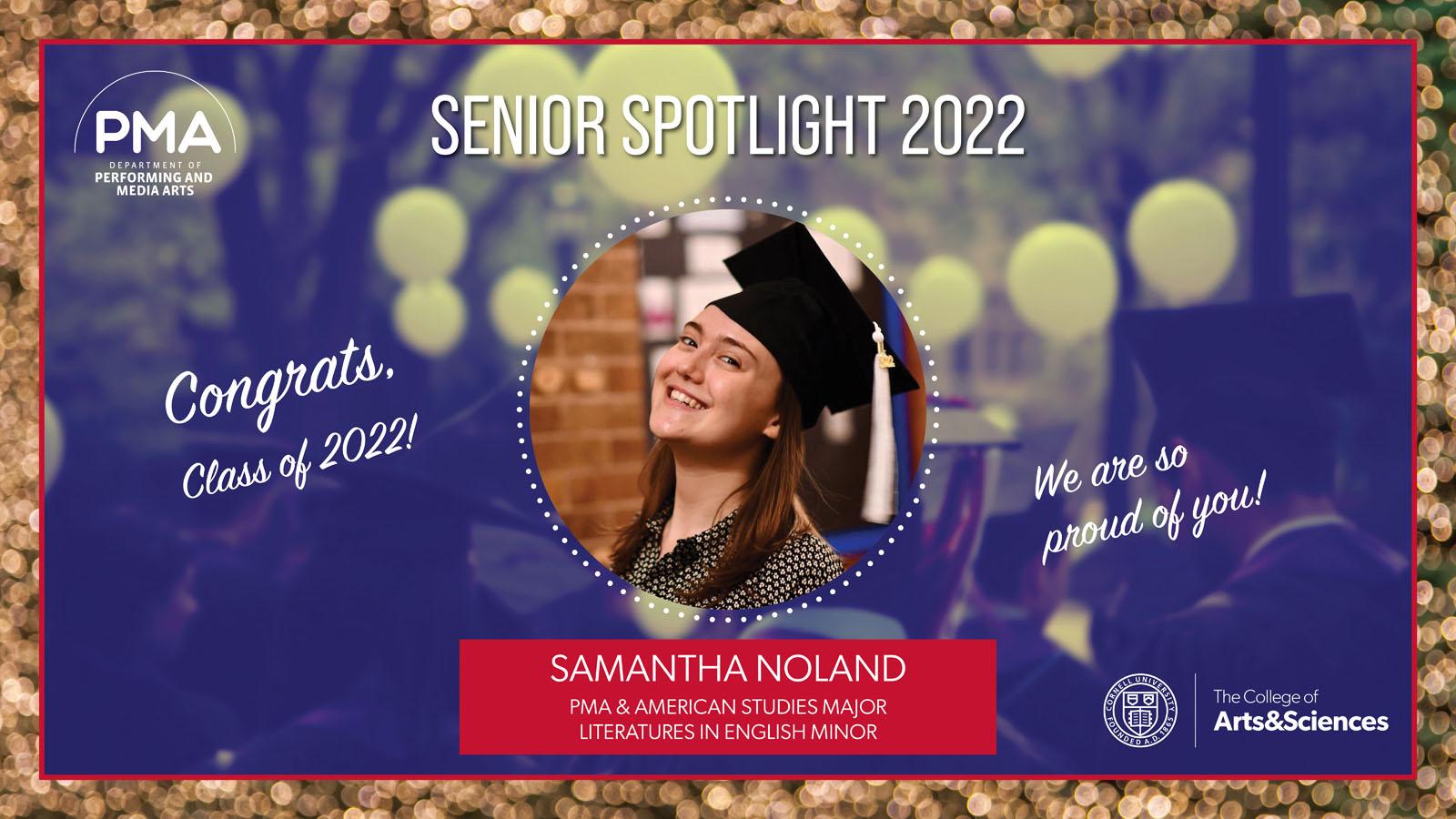 Photo of Graduate Spotlight 2022 Samantha Noland