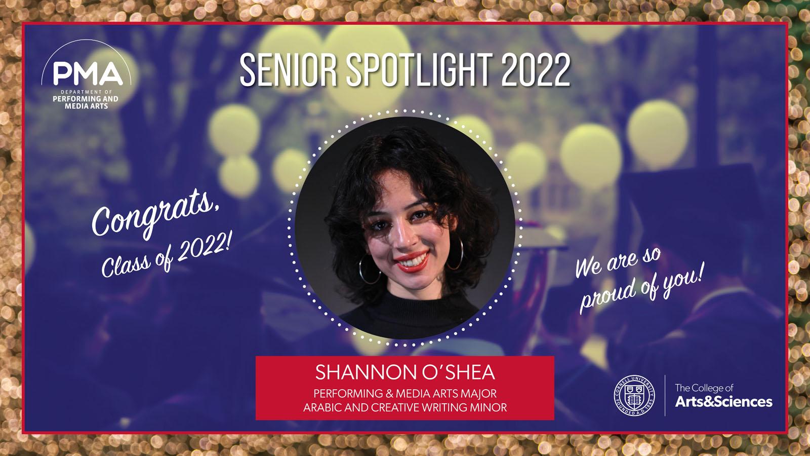 Photo of Graduate Spotlight 2022 Shannon O'Shea