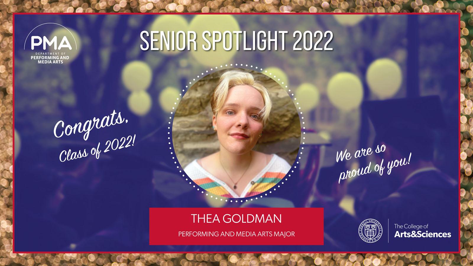 Photo of Graduate Spotlight 2022 Thea Goldman