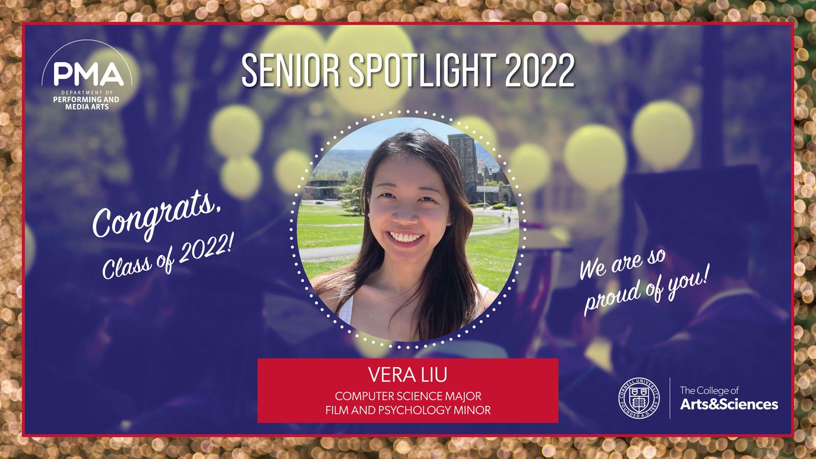 Photo of Graduate Spotlight 2022 Vera Liu