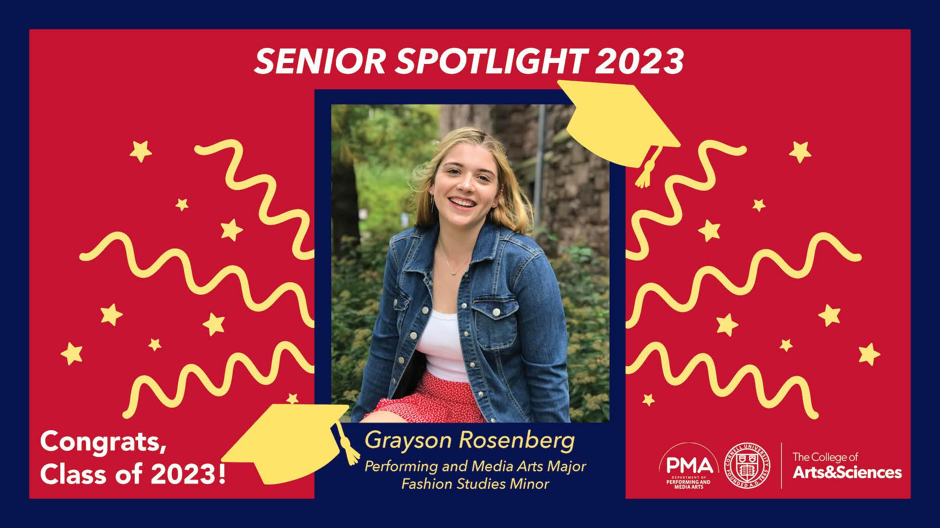 Senior Spotlight Poster with Grayson Rosenberg