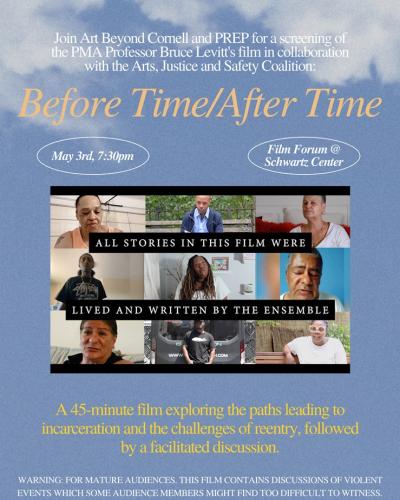 Flyer for Before Time After Time Screening