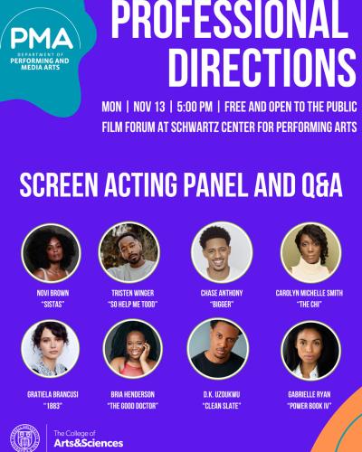 Professional Directions Screen Acting Panel and Q&A