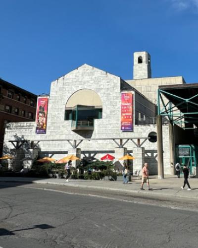 Exterior shot of Schwartz Center for the Performing Arts