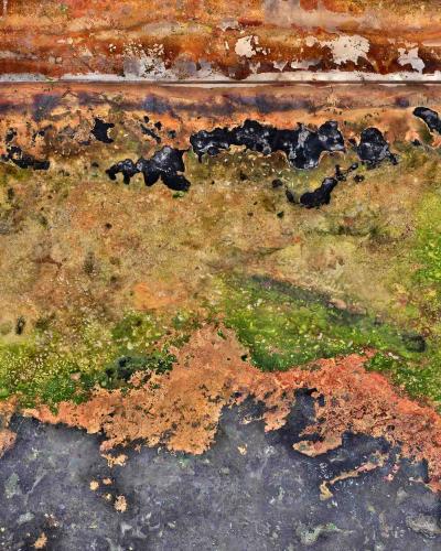 Mud painting Artwork by Jenifer Wightman, Chester River Mud Painting, 2023