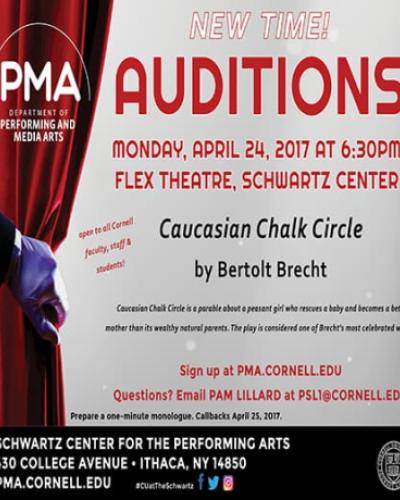 Auditions for Caucasian Chalk Circle