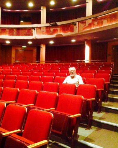 Marvin Carlson in the Schwartz Center&#039;s Kiplinger Theatre