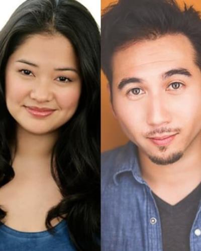 Actors Shannon Tyo and Cory Censoprano